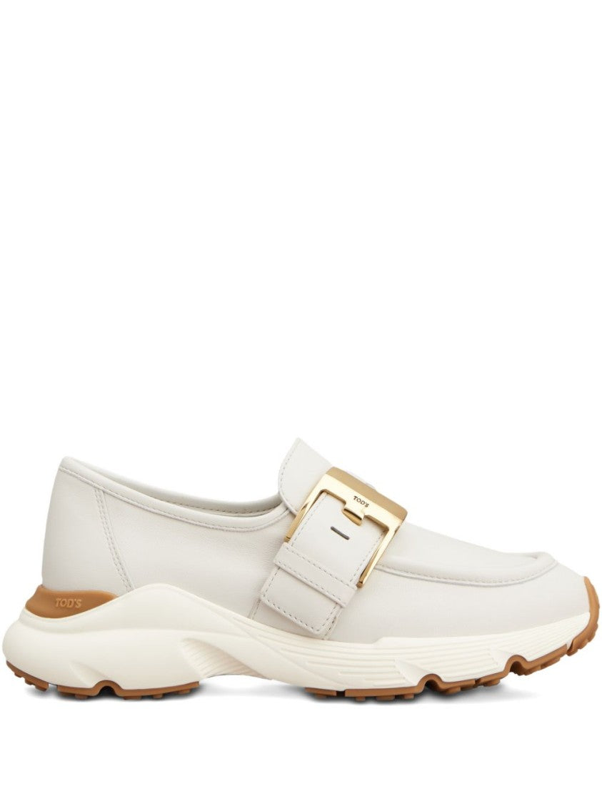 Tod's Slip-On Sneakers With Gold-Tone Buckle