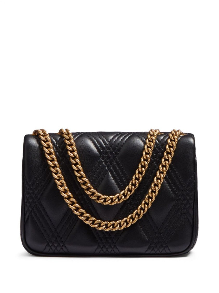 Valentino Quilted Black Leather Shoulder Bag