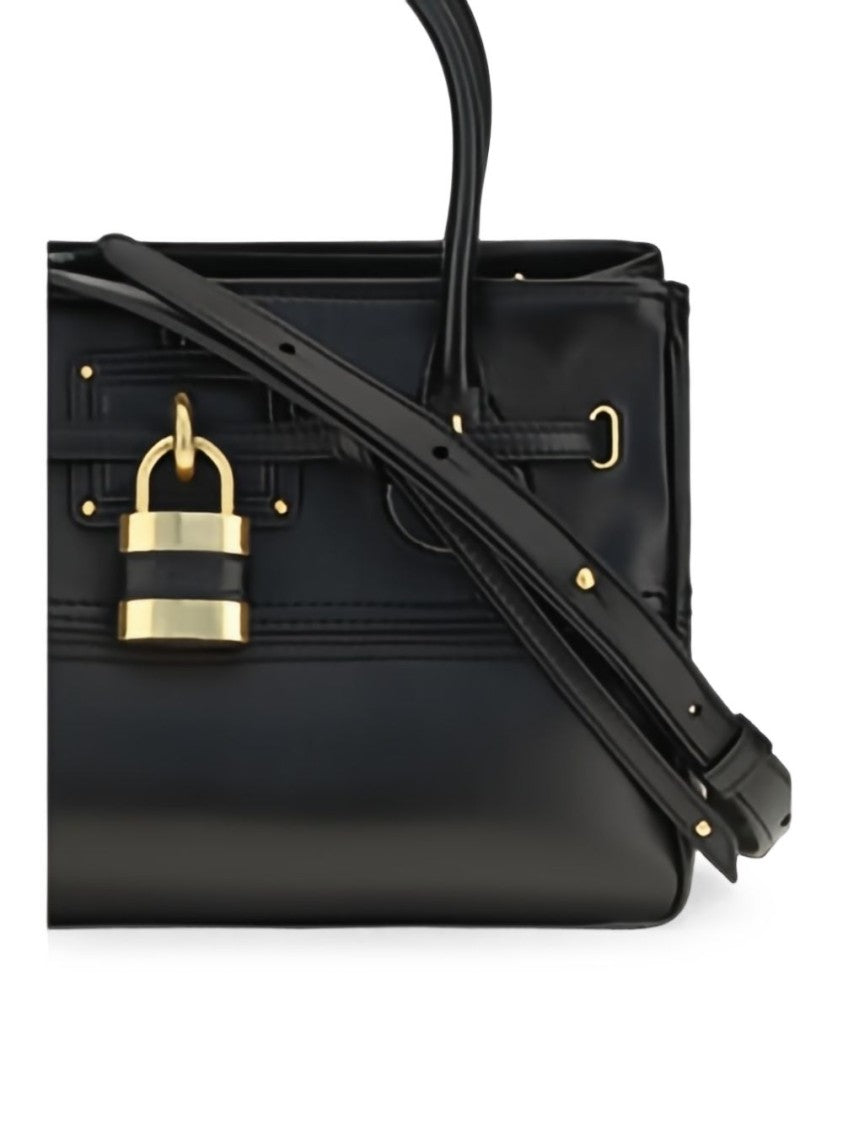 Chloé Black Padlock Lambskin Handbag