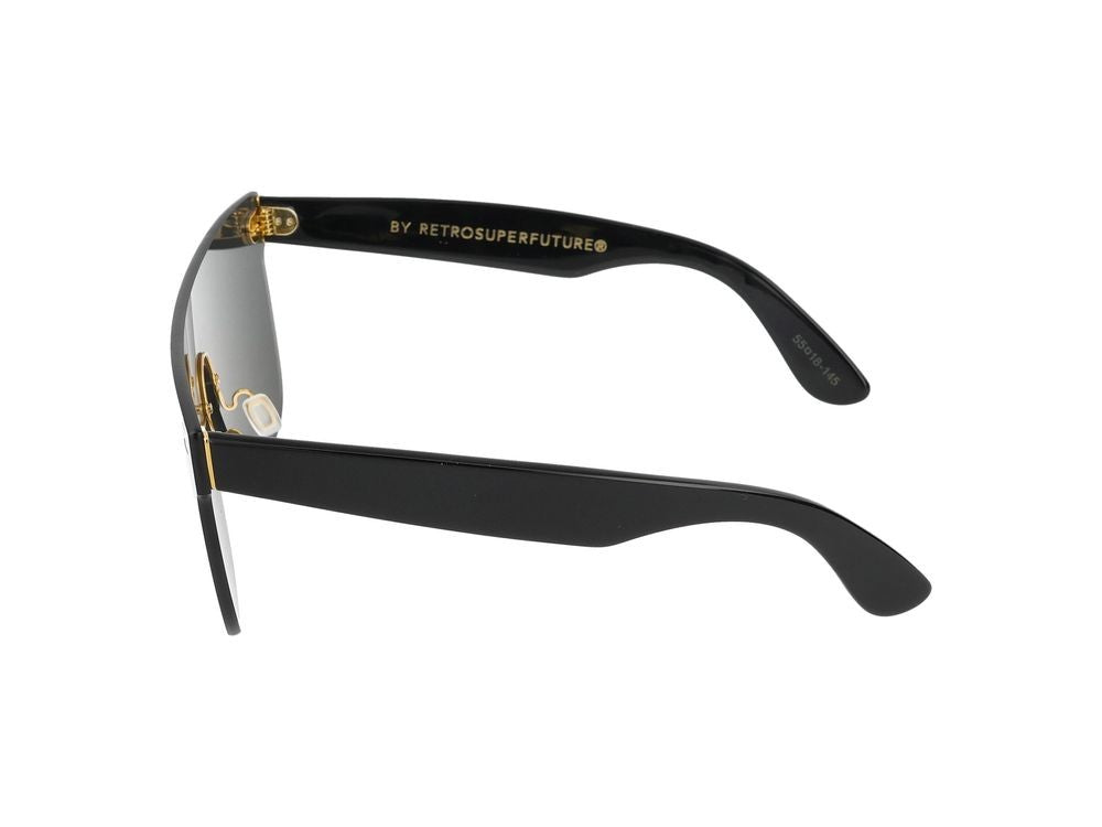 Retrosuperfuture Sunglasses Screen Flat Top Gold Gold 55/18/145