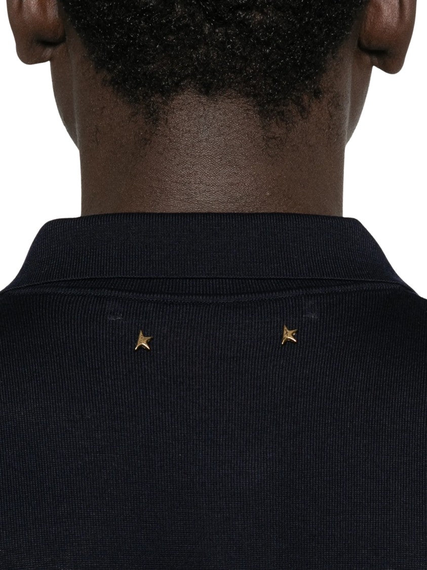 Golden Goose Golden Virgin Wool Knit Polo Shirt