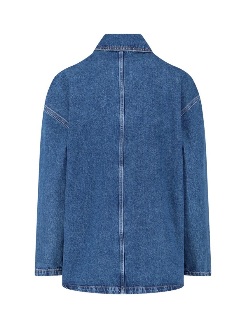 Anine Bing Classic Denim Shirt With Button Closure