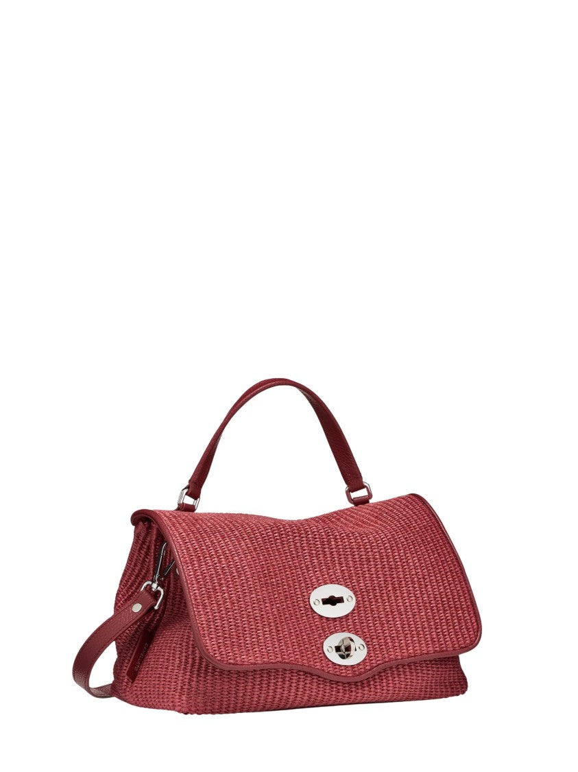 Zanellato Deep Bordeaux Woven Texture Shoulder Bag