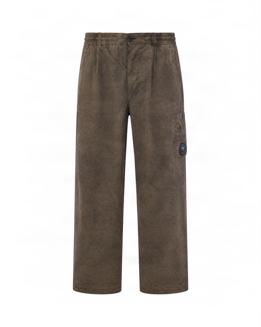 C.P. Company Olive Green Straight-Leg Pants