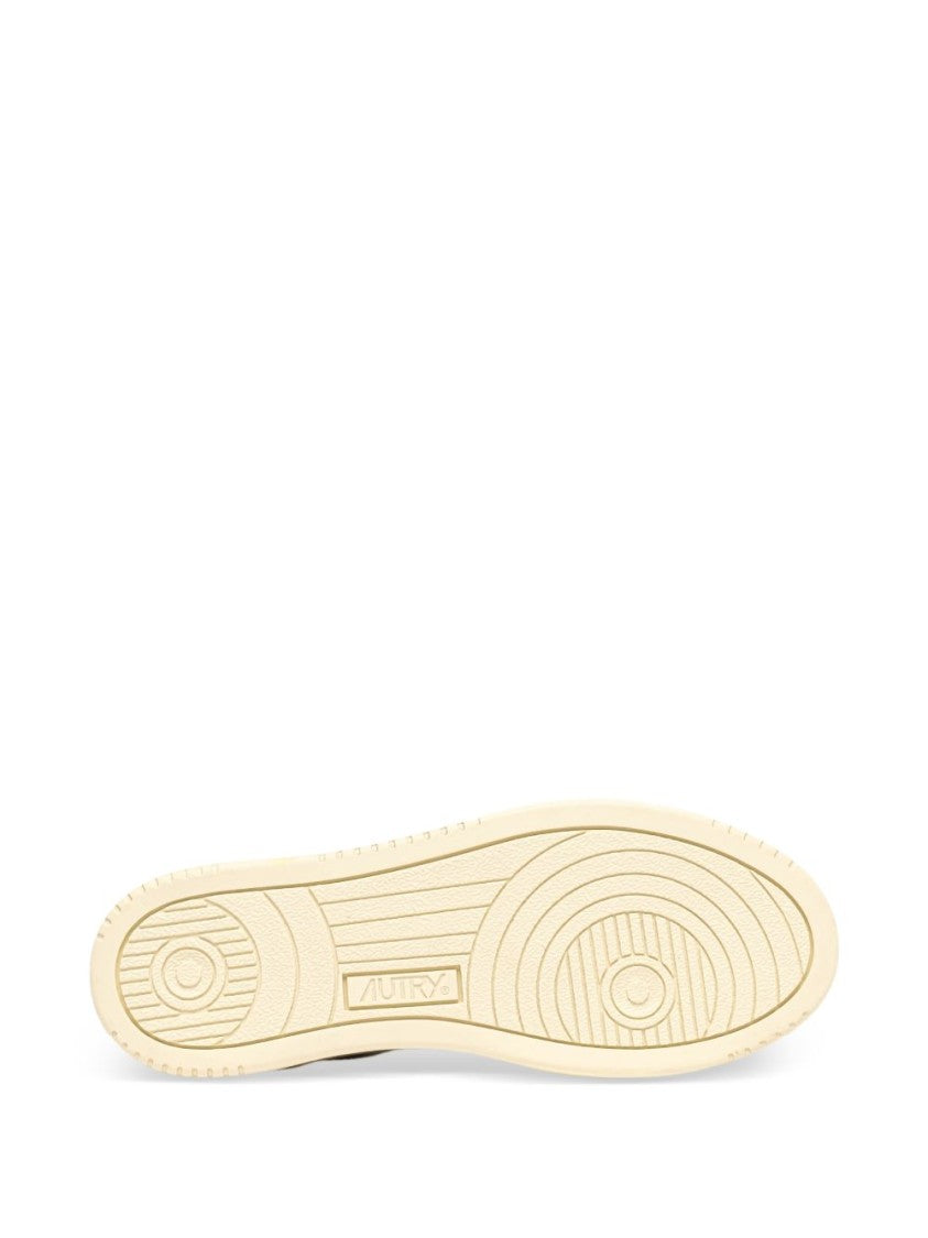 Autry Low-Top Leather Sneakers With Perforated Detailing