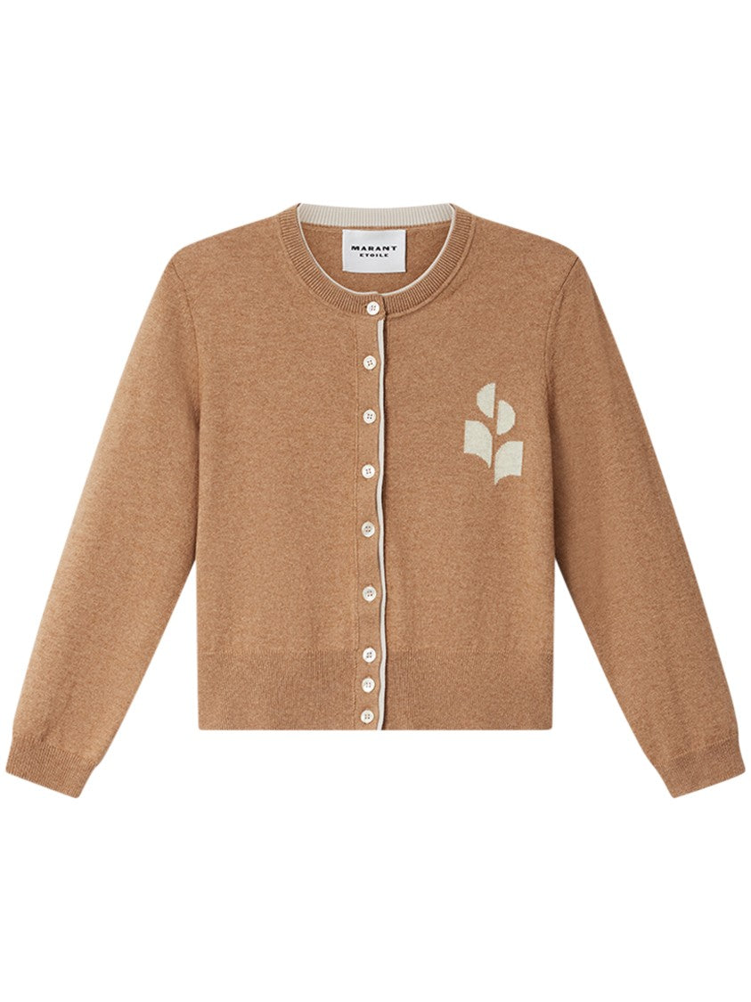 Isabel Marant Étoile Cropped Knit Sweater With Button-Down Front And Subtle Design