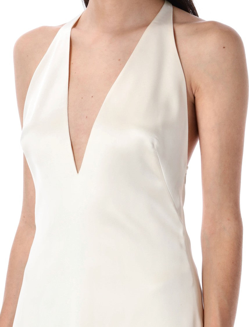 Polo Ralph Lauren Halter Design Satin Gown