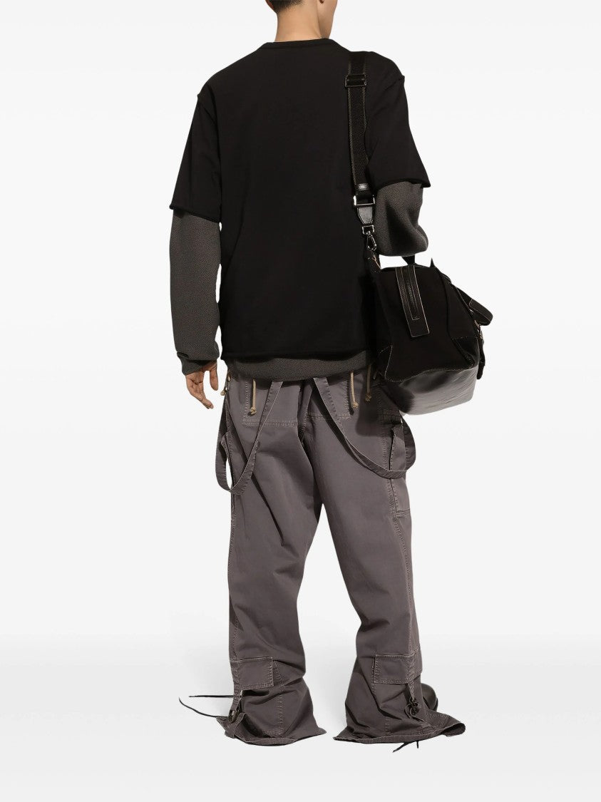 Dolce & Gabbana Dark Grey Refined Fine-Knit Pullover