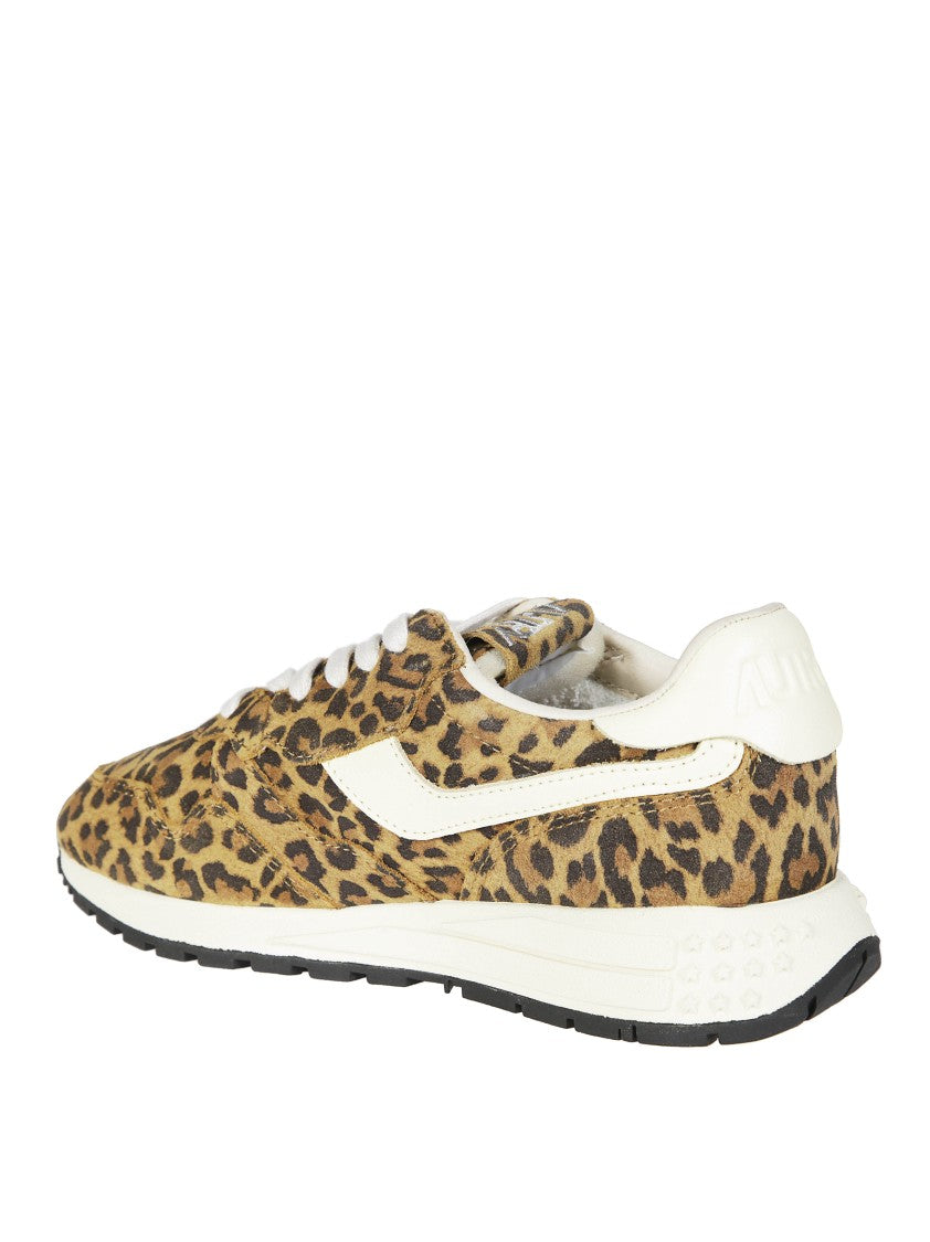 Autry Reelwind Low Leopard Print Sneakers