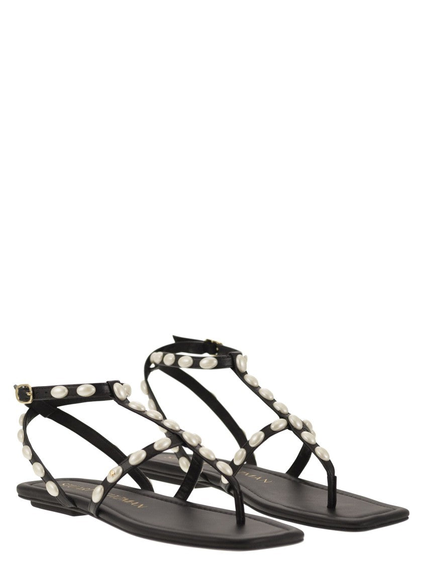 Stuart Weitzman Pearlita - Thong Sandal With Pearls