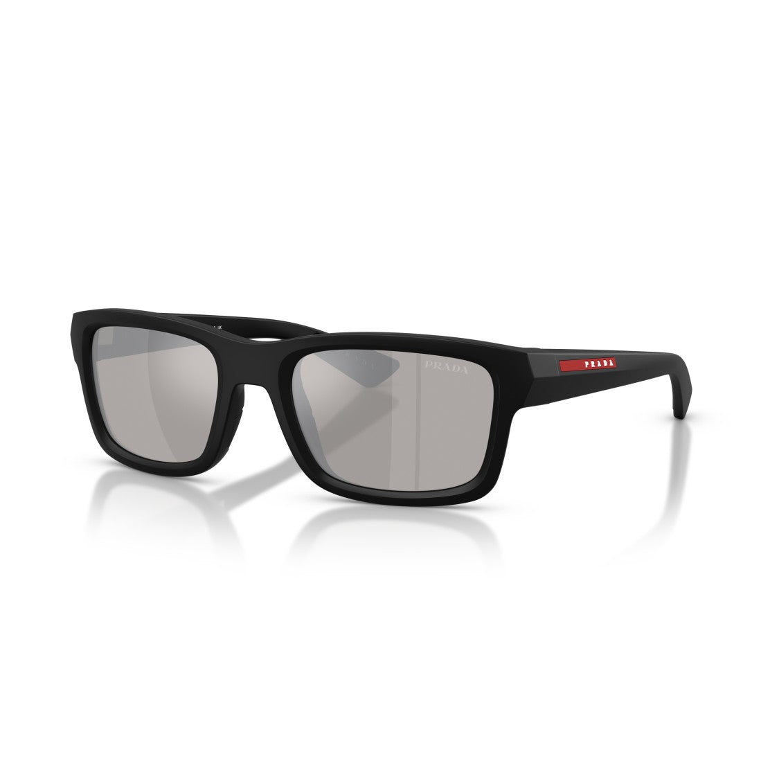 Prada Linea Rossa 0Ps B10s Matte Black Rectangular Sunglasses