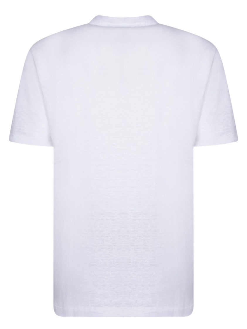Lardini Linen Serafino Short Sleeve