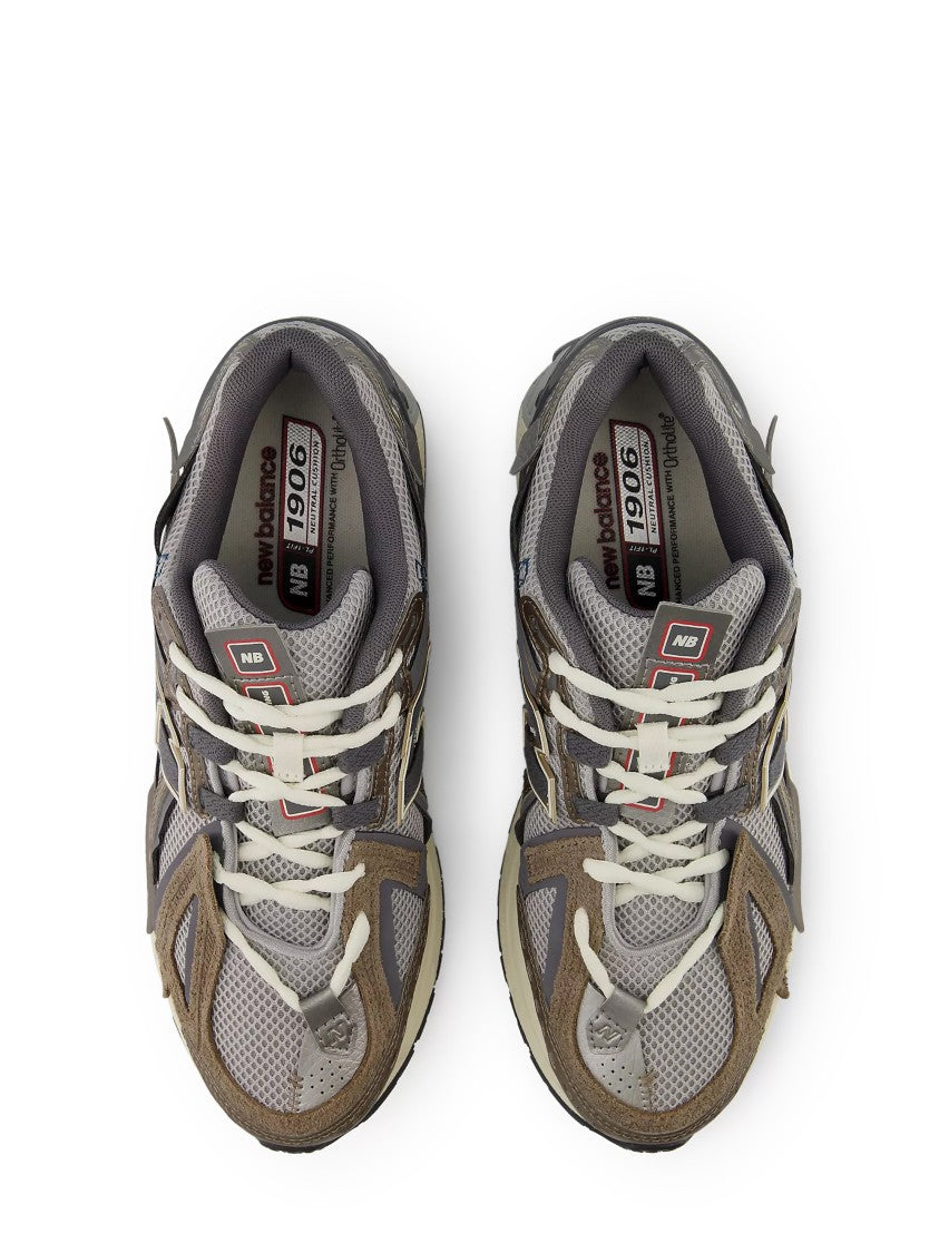 New Balance Layered Design Sneakers With Cushioned Sole