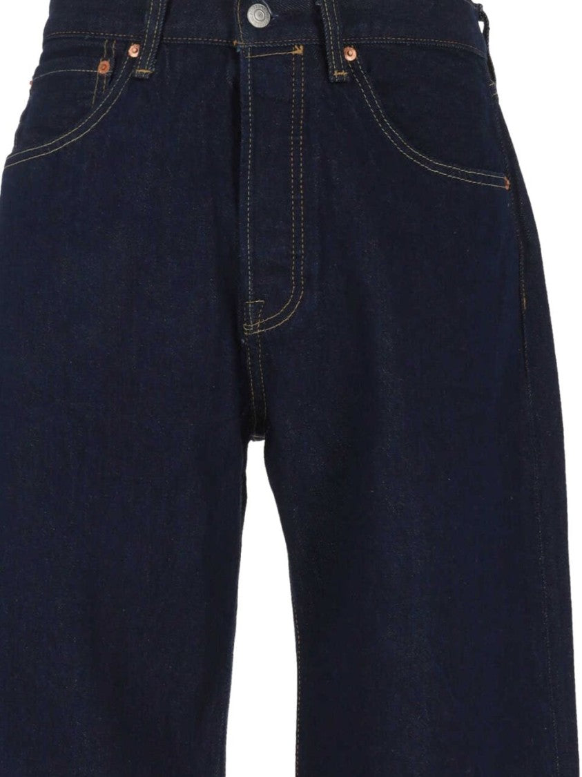 Levi's Classic Straight-Leg Jeans In Dark Indigo Denim