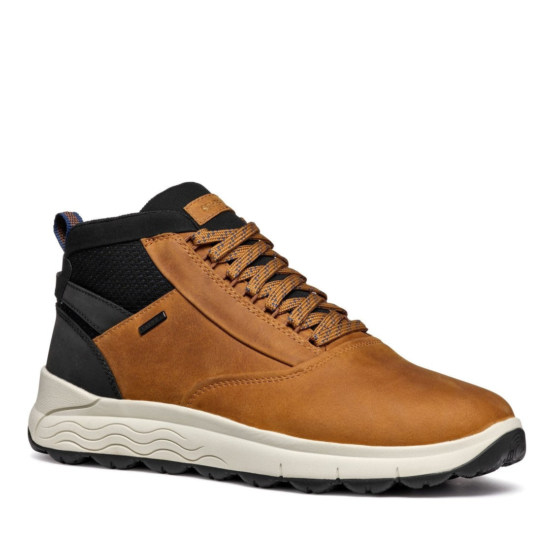 Geox Spherica Brown Lace-Up Leather Ankle Boots