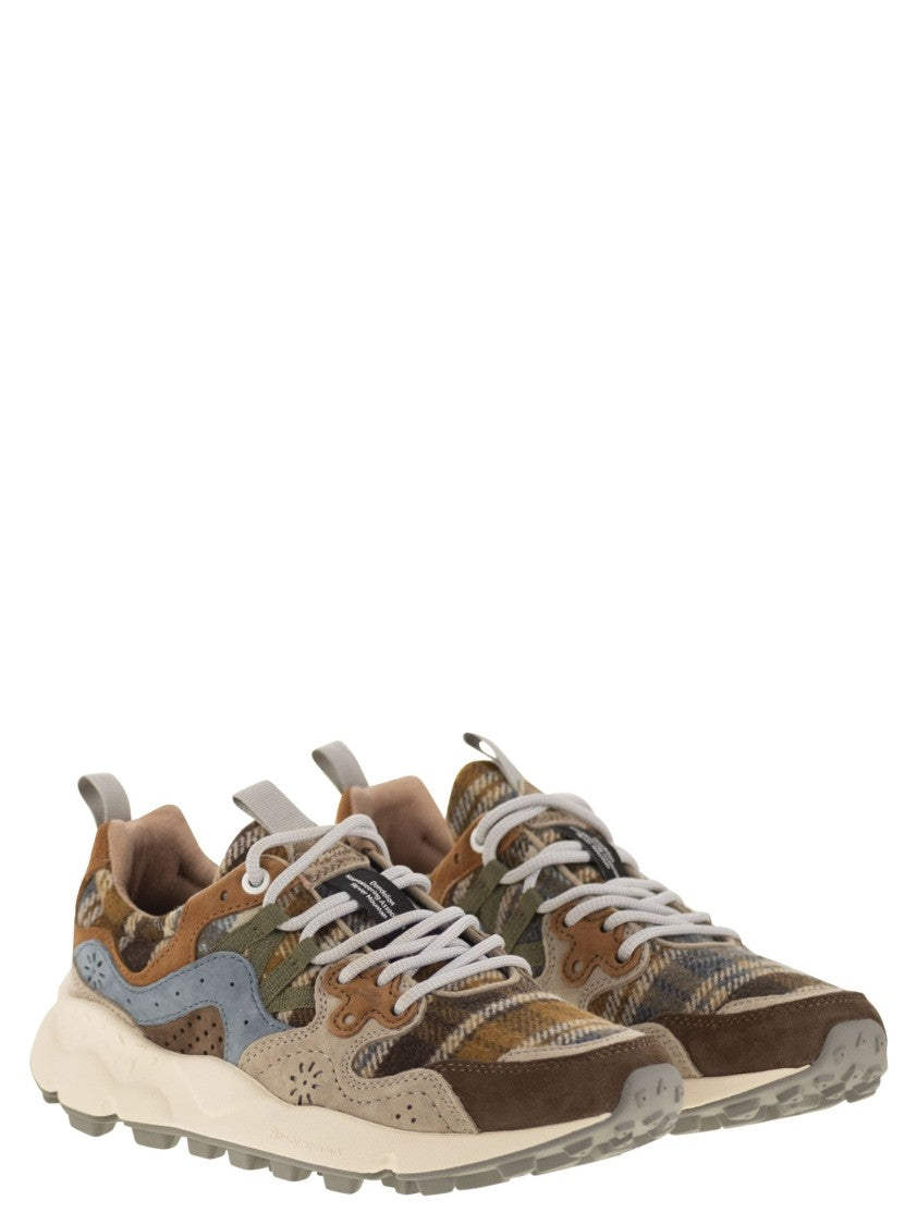 Flower Mountain Yamano 3 - Suede And Wool Sneakers
