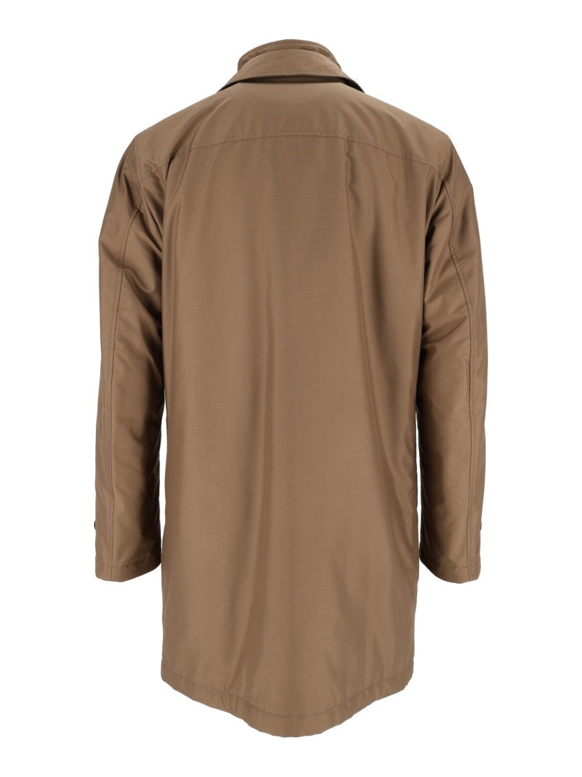 Fay Brown Morning Mid-Length Concealed-Zip Coat