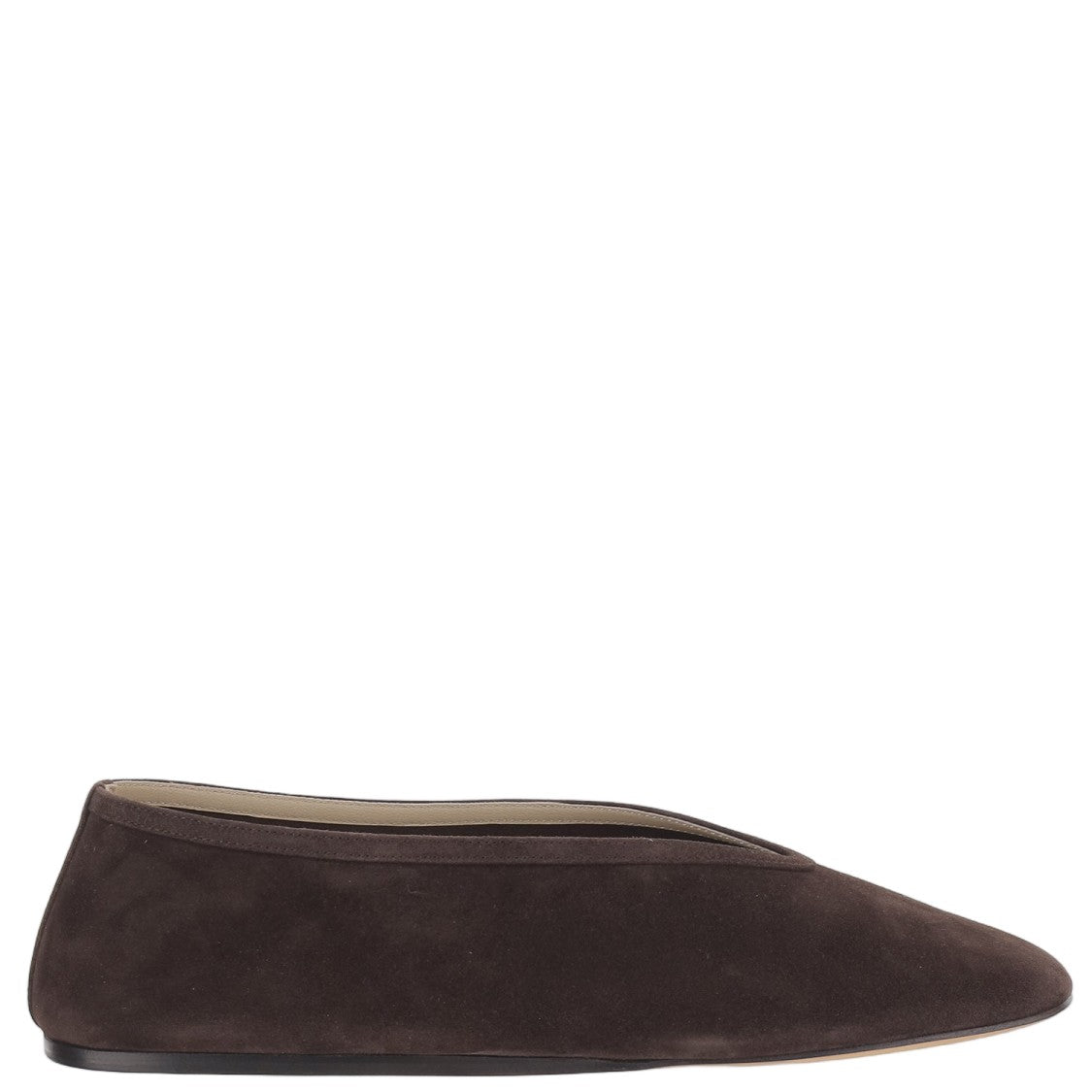 Le Monde Béryl Suede Flat Shoes With Tapered Toe And Rubber Sole