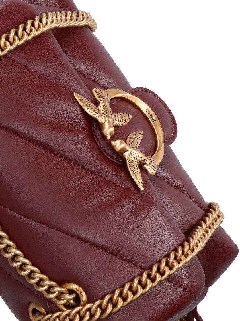 Pinko "Love Puff" Mini Bag – Bordeaux