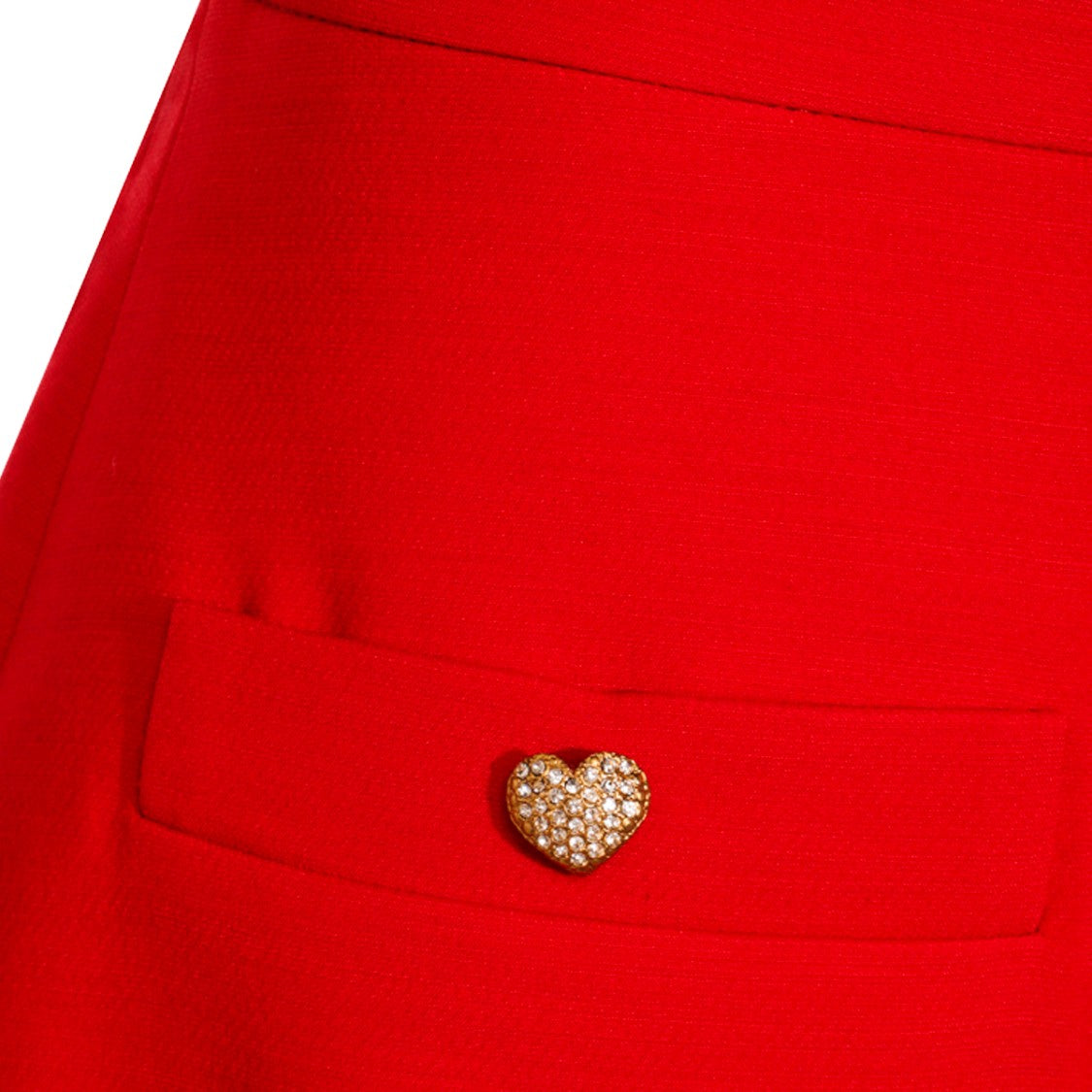 Valentino Red Silk Skirt