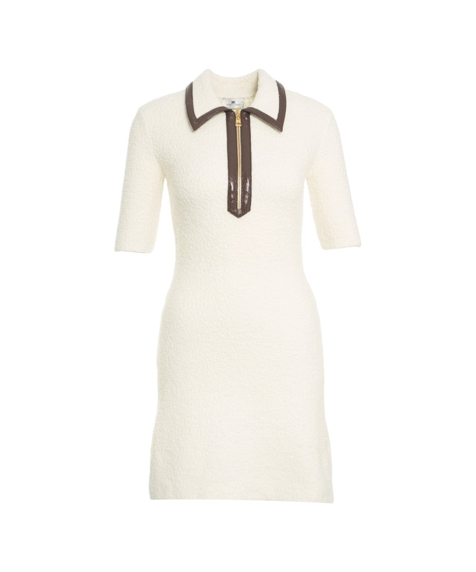 Elisabetta Franchi Bouclé Knit Dress