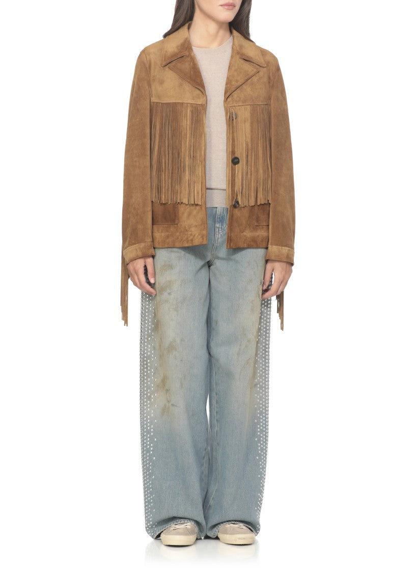 Golden Goose High-Waisted Light Blue Cotton Jeans
