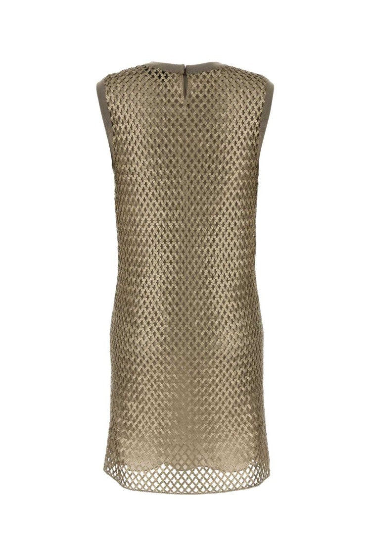 Fendi Embellished Mesh Dress