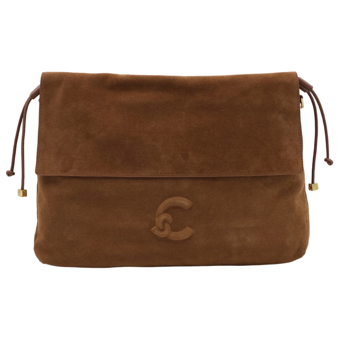Coccinelle Suede Tote Bag With Embossed Logo
