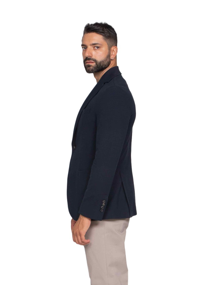 Circolo 1901 Structured Fit Tailored Jacket With Classic Lapel And Polished Finish