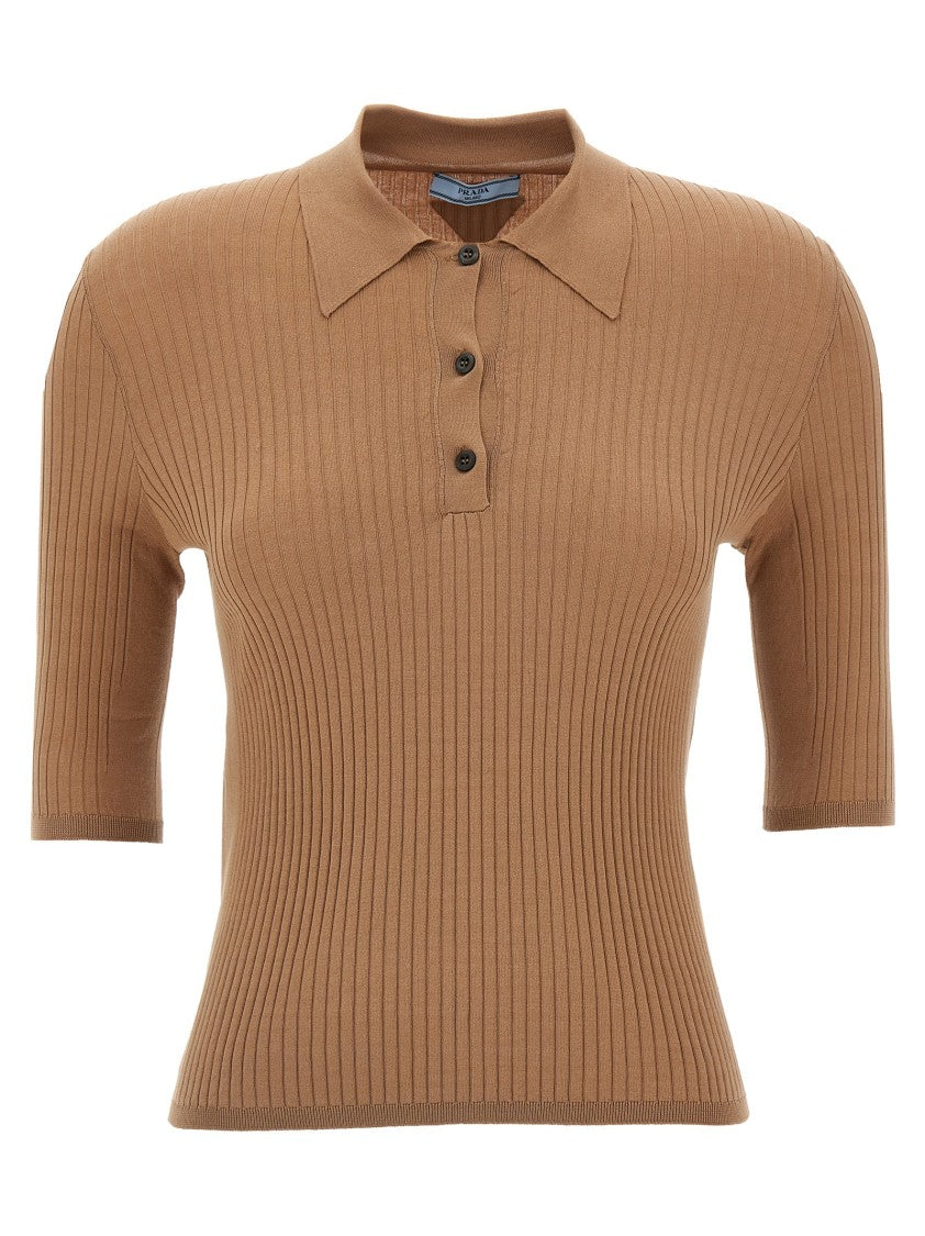 Prada Knitted Polo Shirt