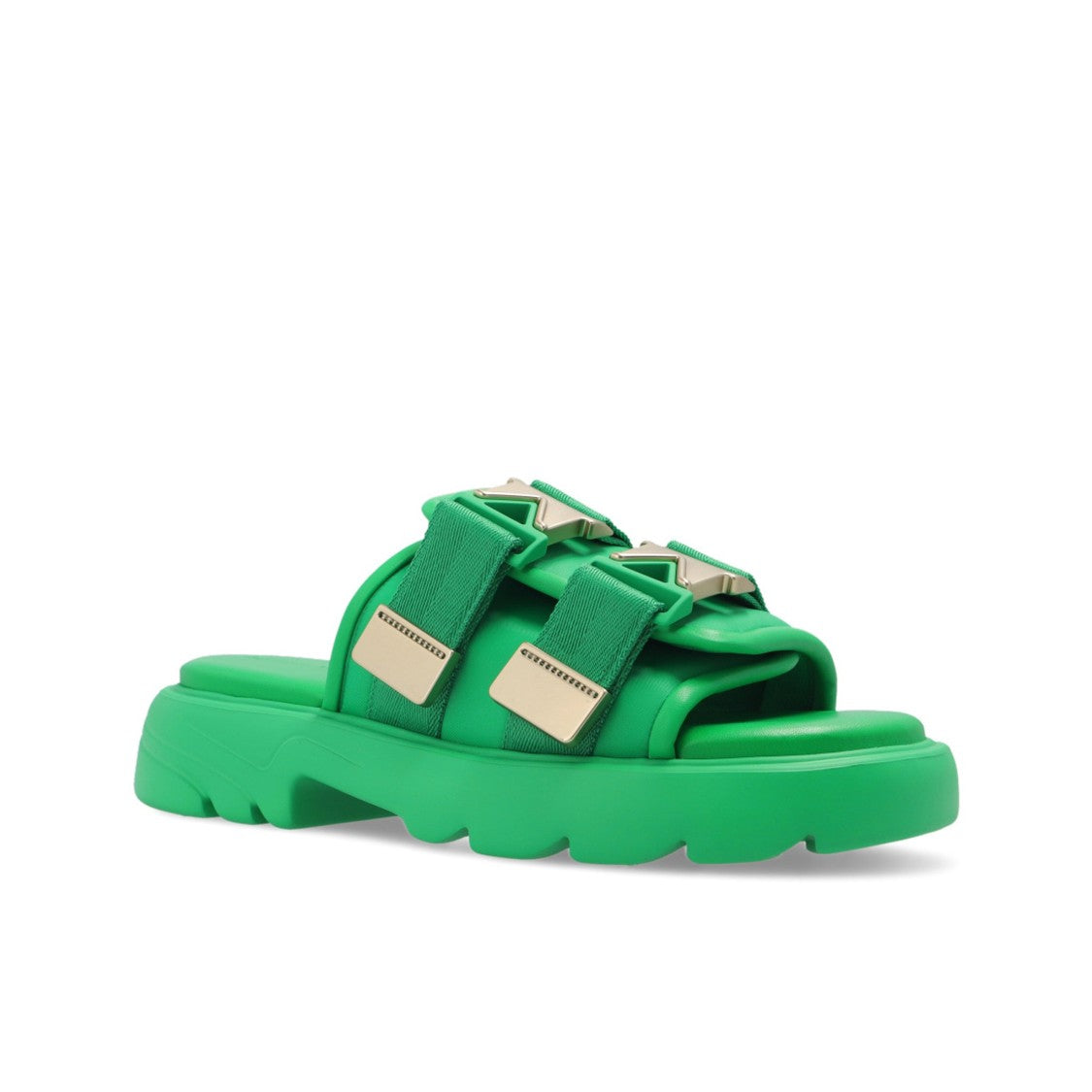 Bottega Veneta Green Flash Slides
