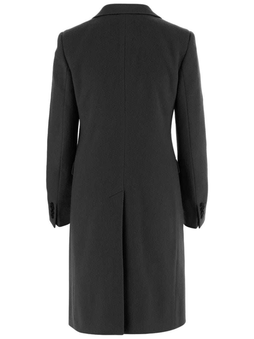 Tagliatore Sophisticated Single-Breasted Cashmere Coat With Tailored Silhouette