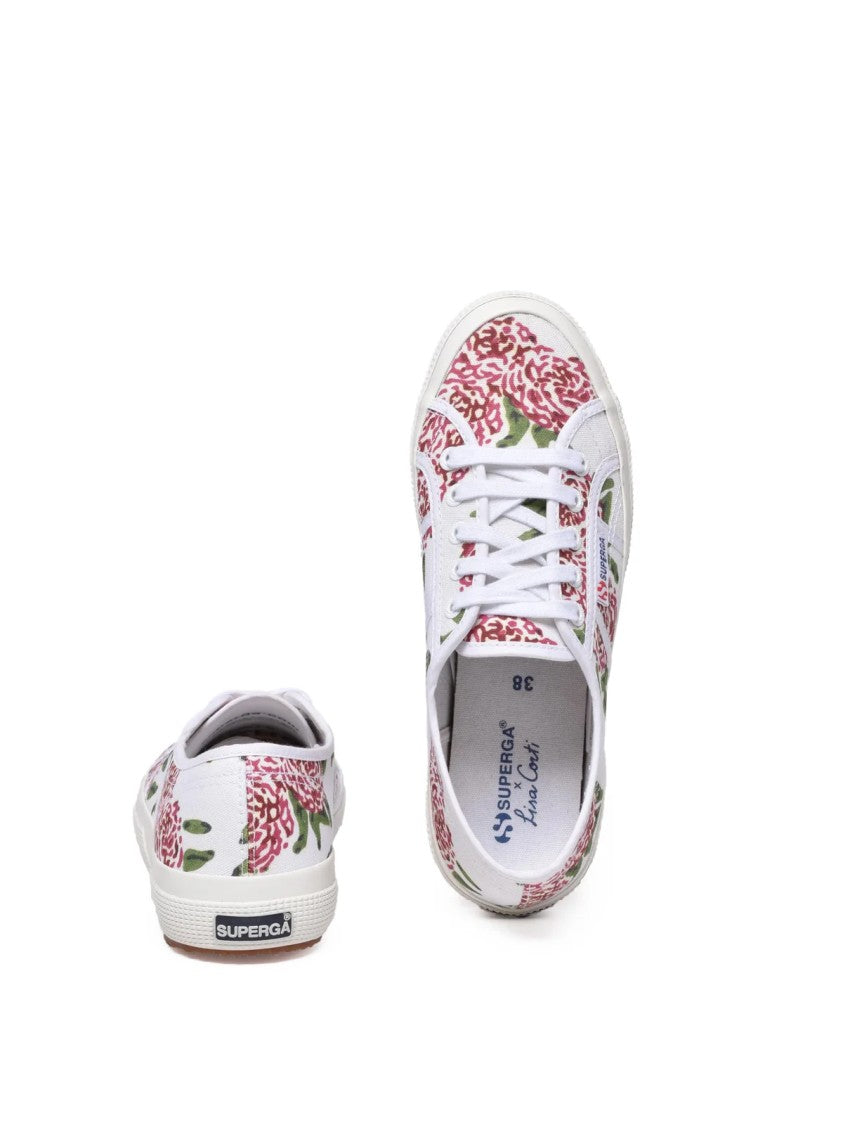 Superga X Lisa Corti White Floral Canvas Superga X Lisa Corti Sneakers