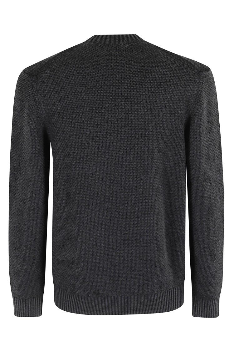 Circolo 1901 Textured Knit Wool Sweater