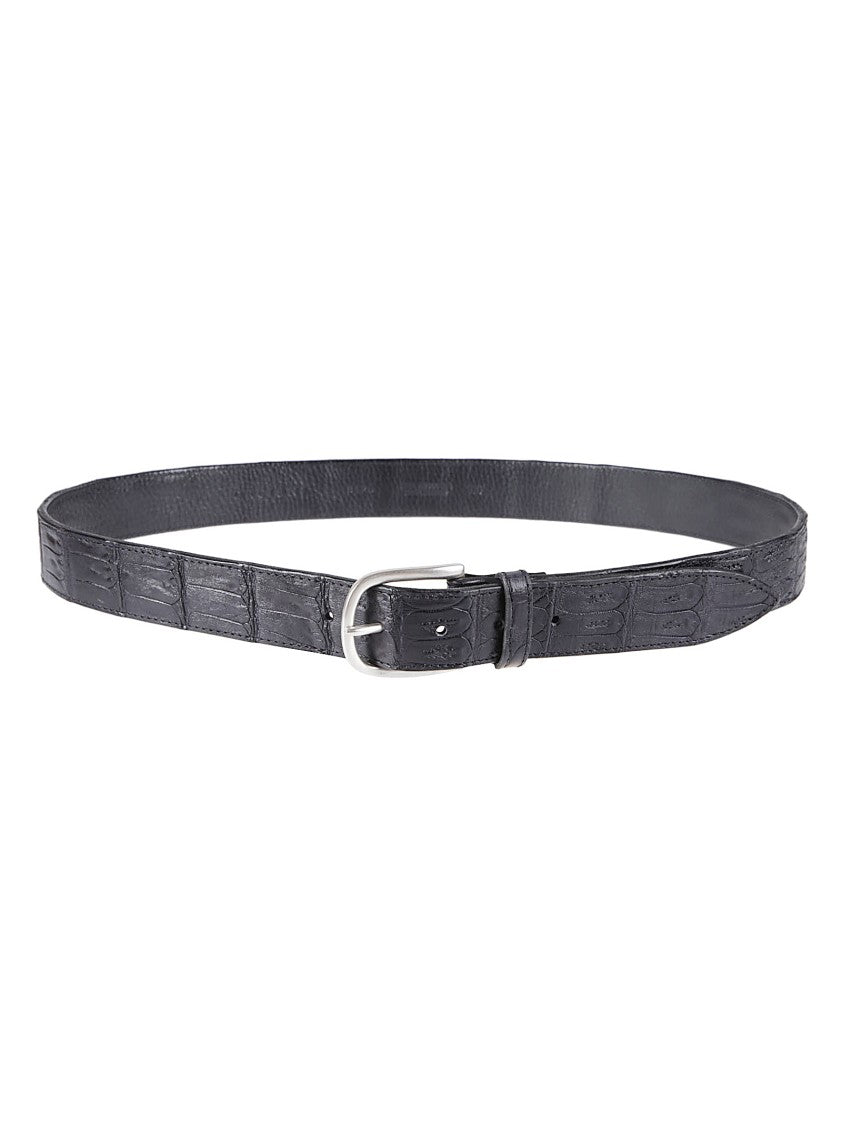 Orciani Classic Cocco Crocodile Leather Belt