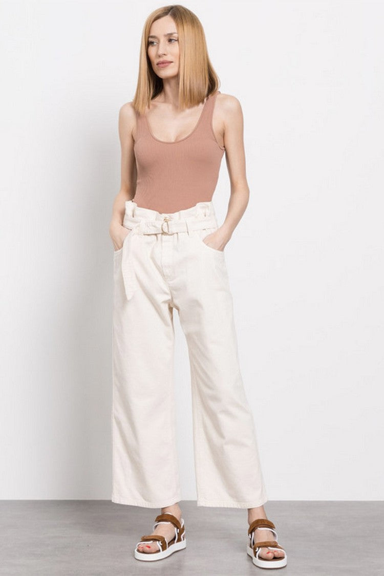 Brunello Cucinelli Cream Cotton Jeans