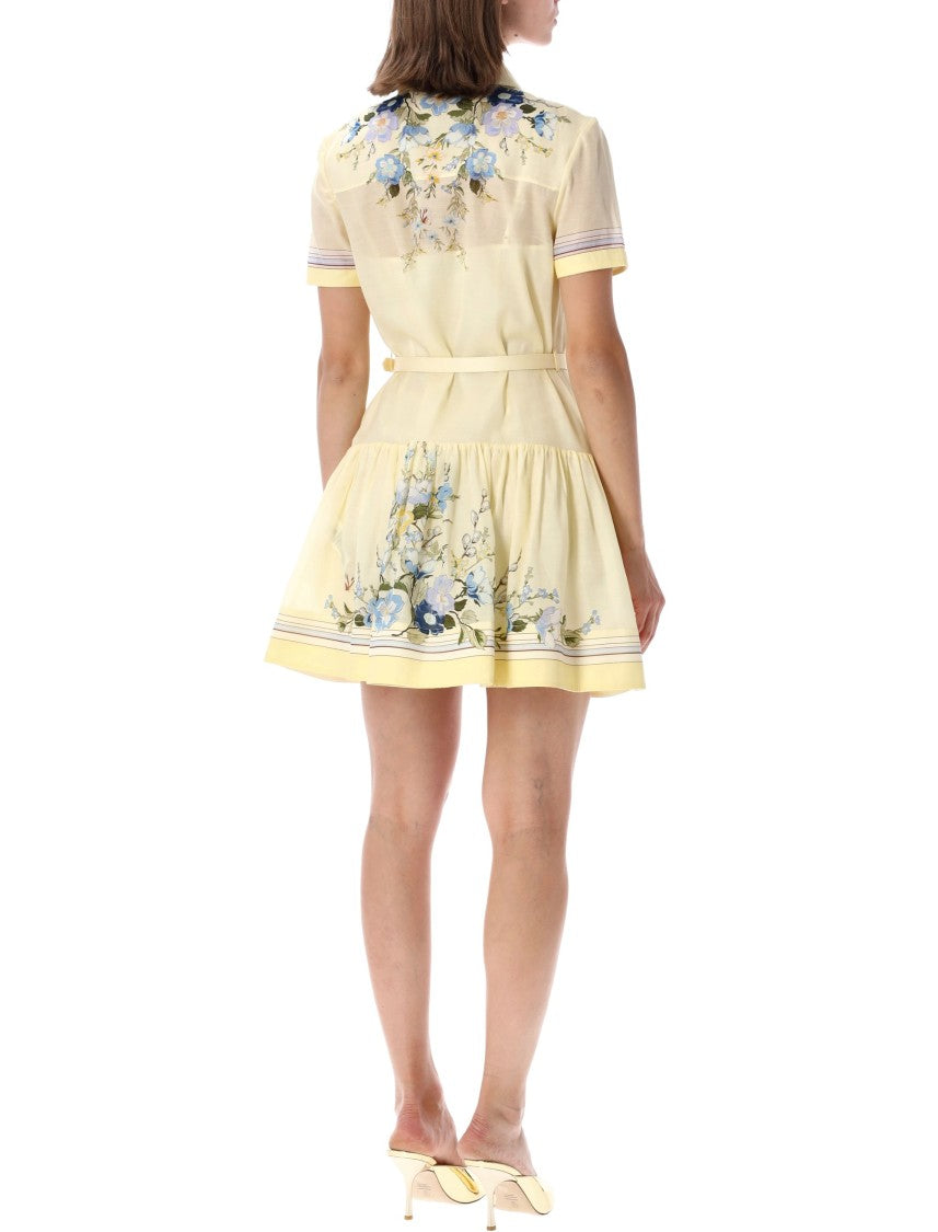 Self-Portrait Floral Organza Mini Dress