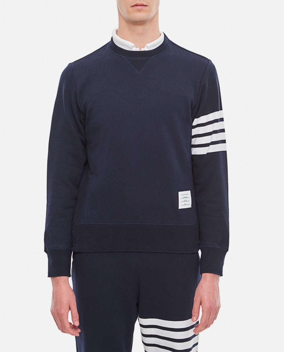 Thom Browne Classic Sweatshirt In Classic Loopback 4 Bar