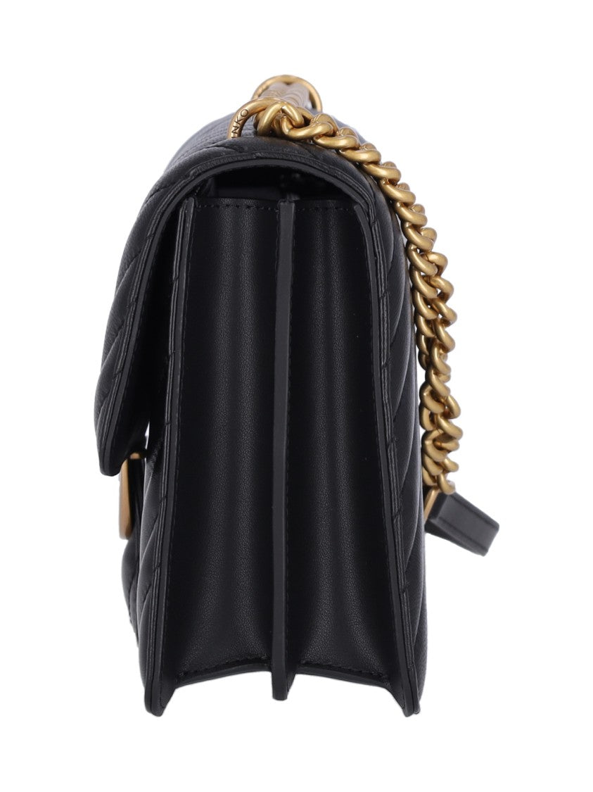 Pinko Quilted Nappa Leather Shoulder Bag