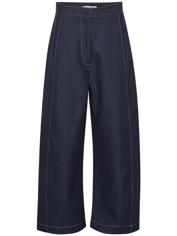 Henrik Vibskov Post Pant In Navy Off White