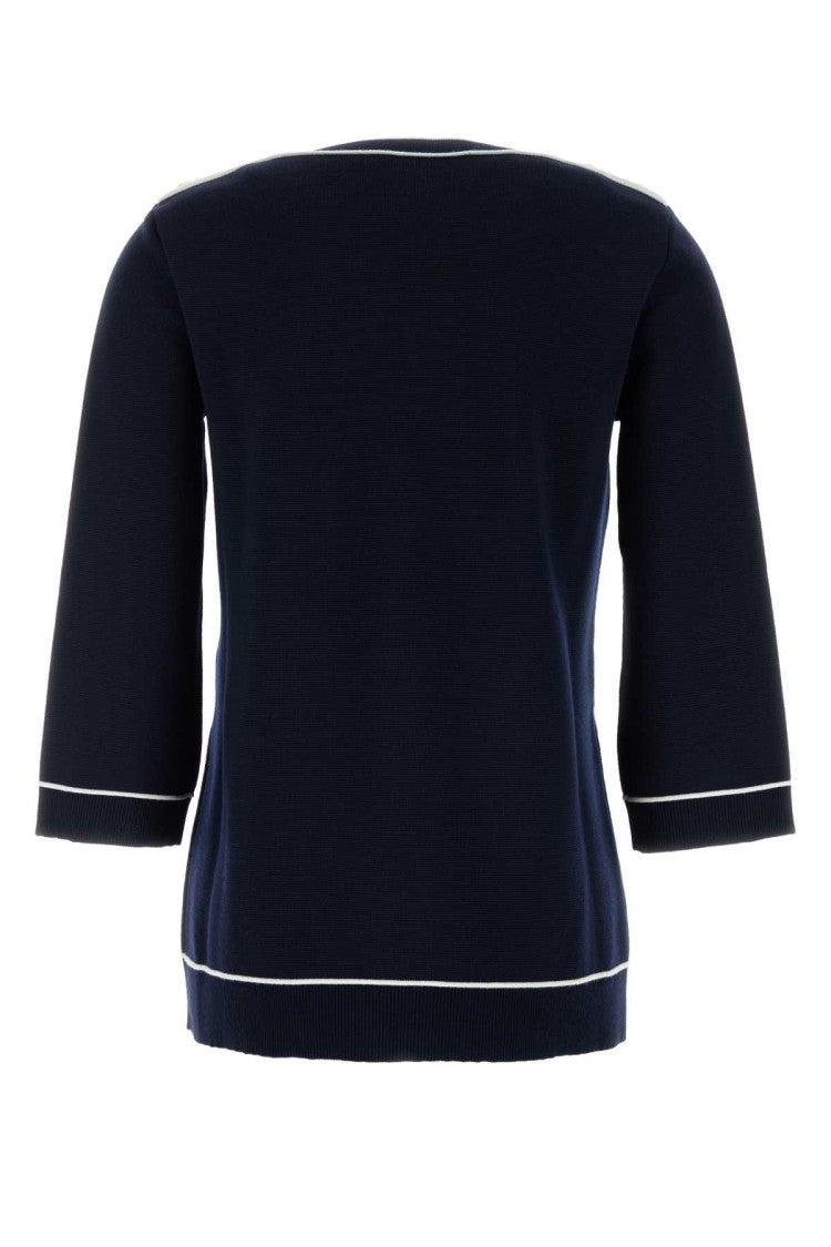 Gucci Navy Blue Wool Oversize Sweater