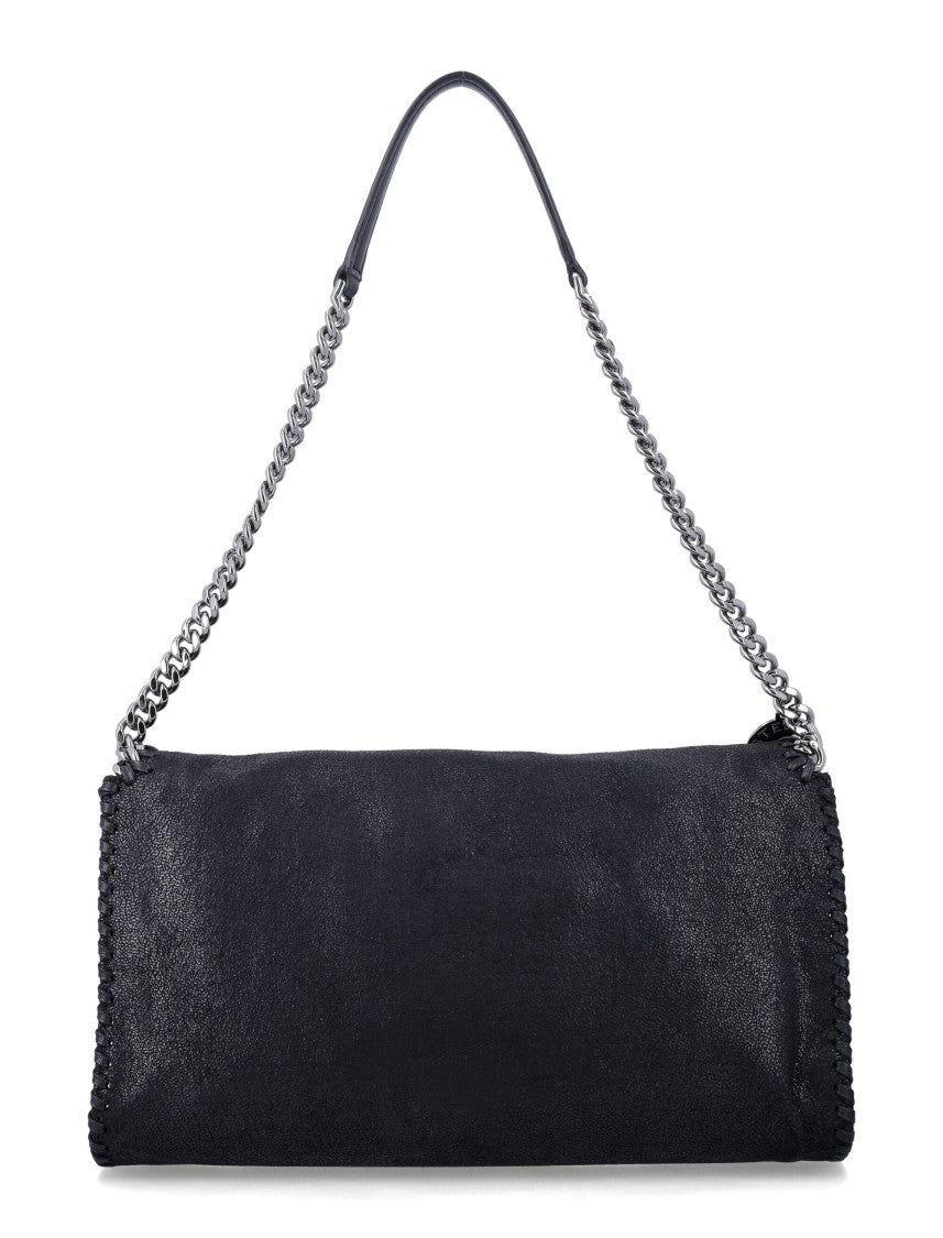 Stella Mccartney Rectangular Flap Bag With Silver Chain Trim