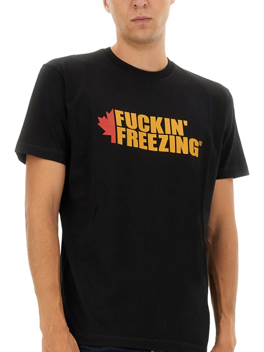 Dsquared2 Graphic Print T-Shirt With Crew Neckline