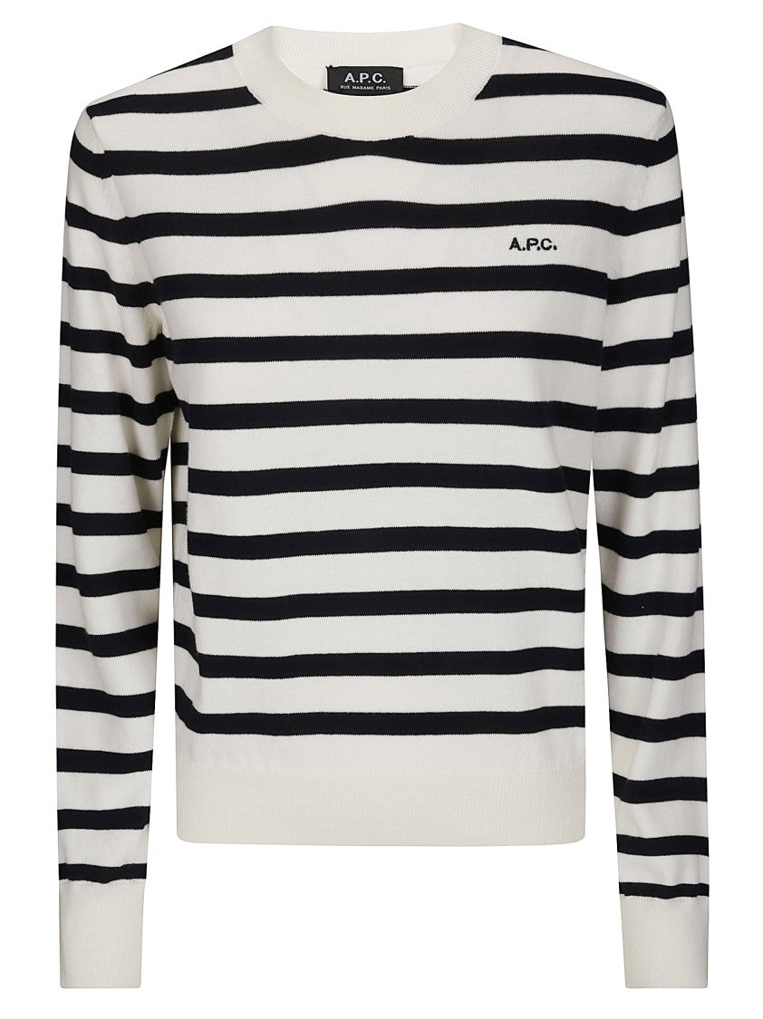 A.P.C. Striped Crew Neck Sweater