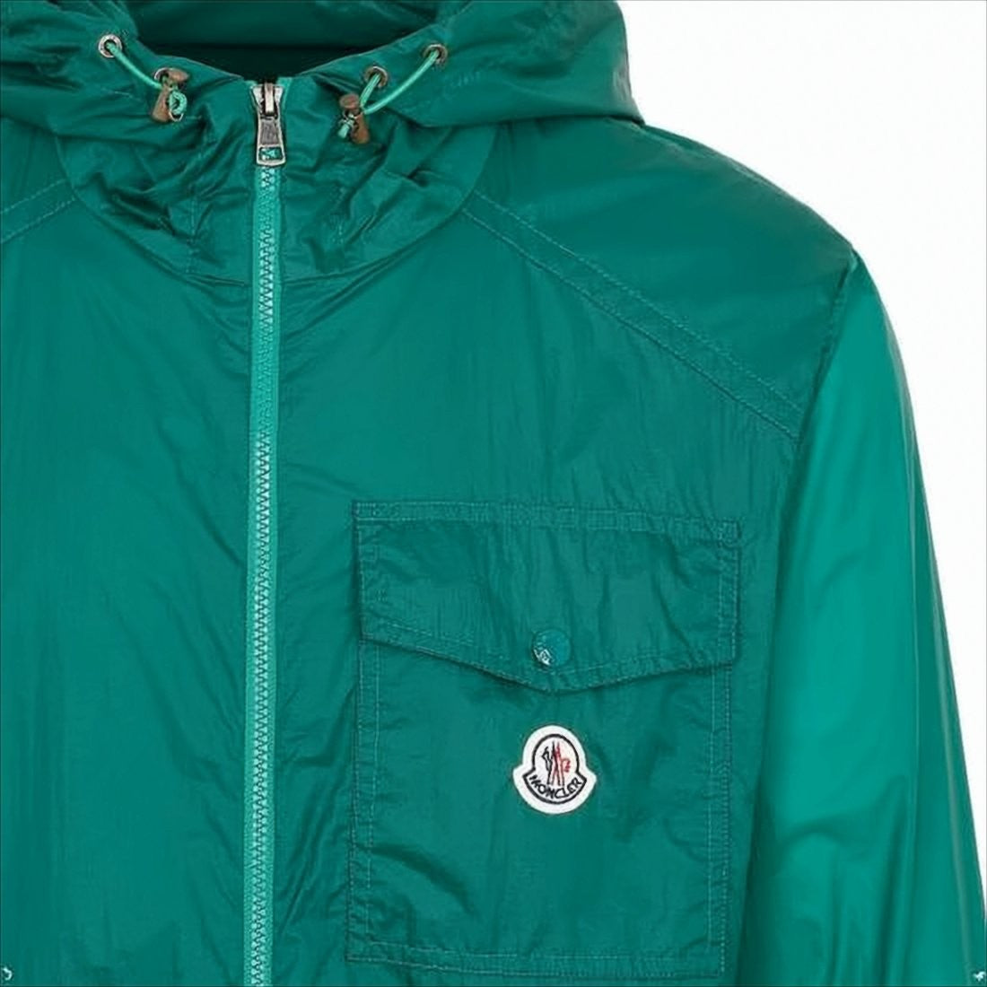 Moncler Lightweight Green Moncler Hooded Jacket