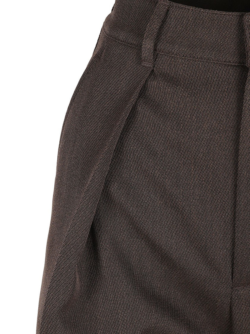 Burberry Tailored High-Waisted Trousers With Cargo Pockets