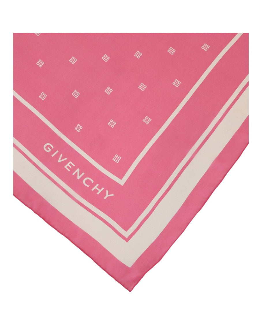 Givenchy Plumetis Oblong Scarf With 4G Logo Border