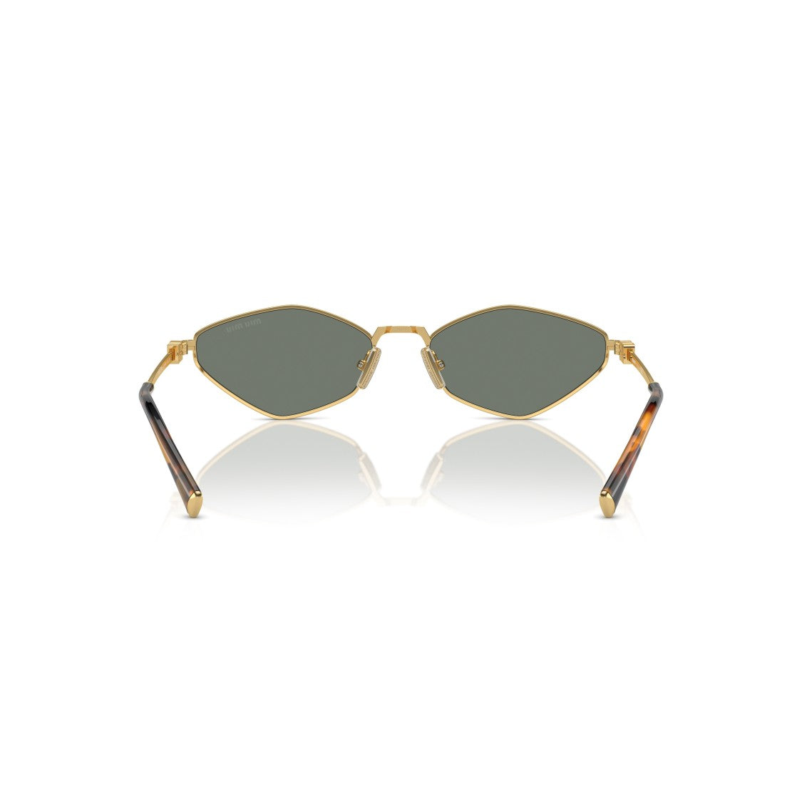 Miu Miu 0Mu 56Zs Geometric Gold-Tone Metal Sunglasses
