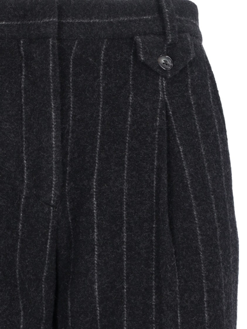 The Garment Tailored Trousers In Black Wool Blend