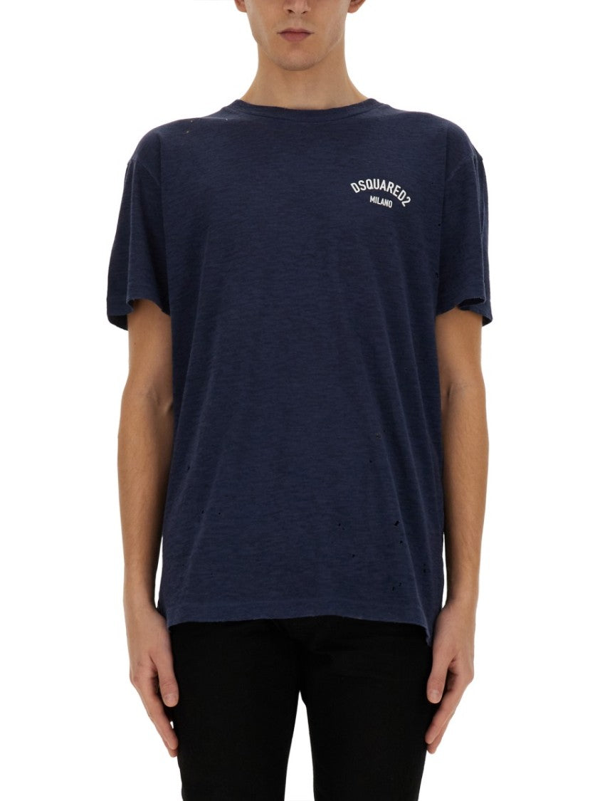 Dsquared2 Relaxed-Fit Logo Detail T-Shirt